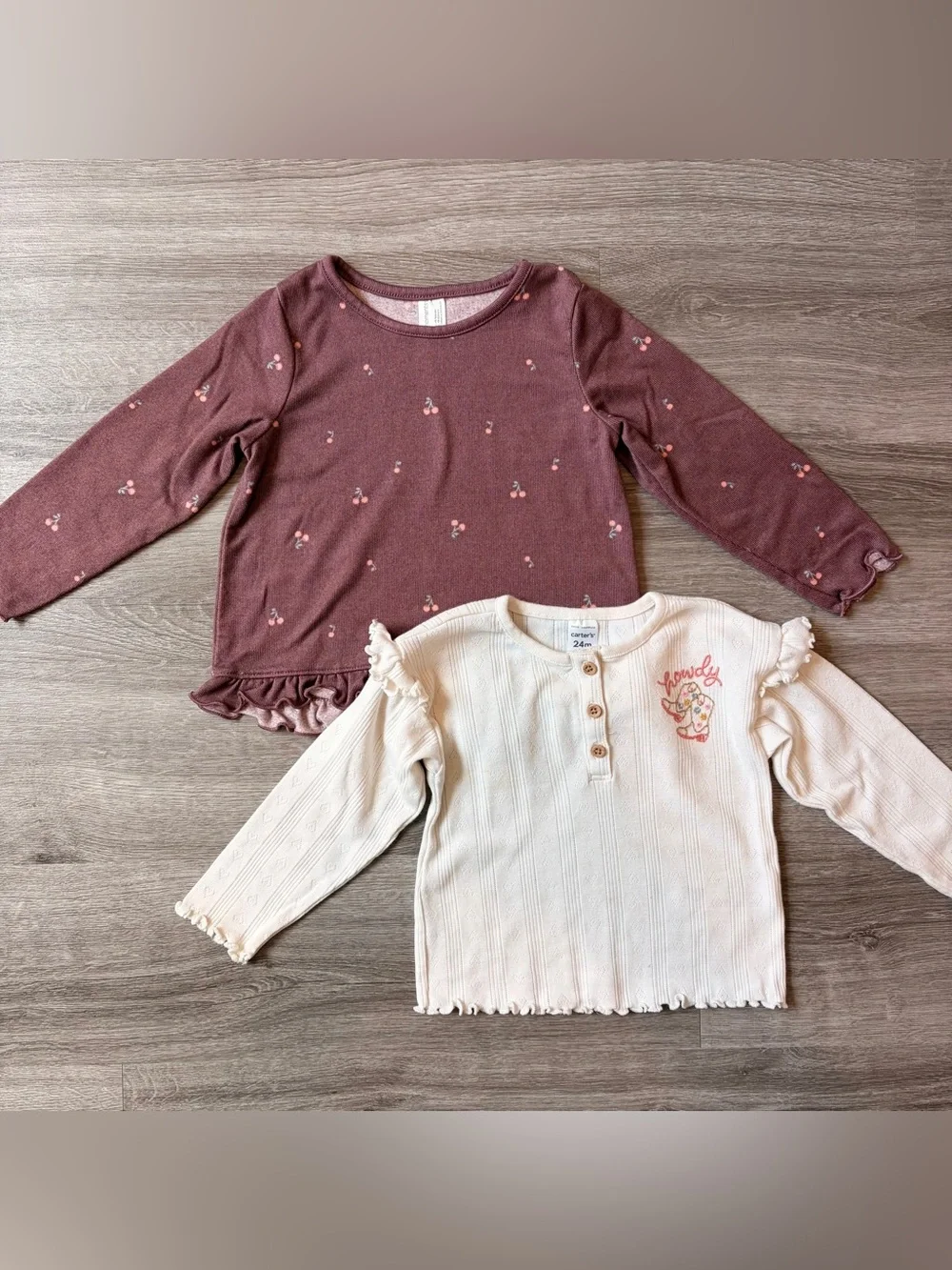 Gerber/Carter's baby girls tops